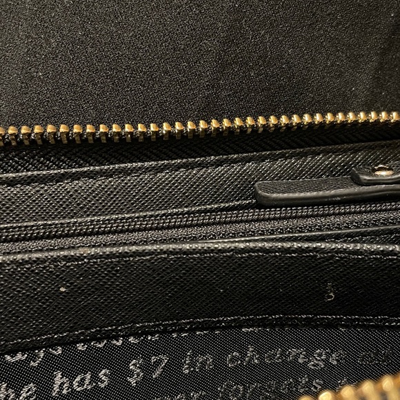 LIKE NEW Kate Spade Wallet - Full Sized Continental Wallet Colorblock Red, Black - Picture 13 of 14